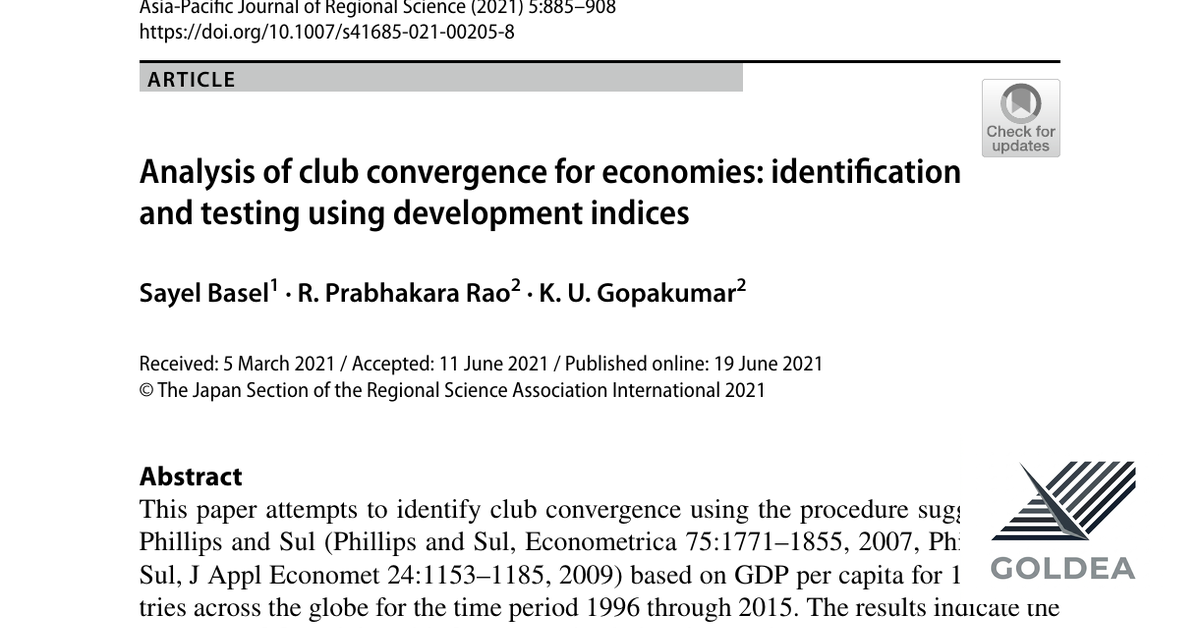 Evidencia de múltiples equilibrios y la fragmentación de la convergencia global