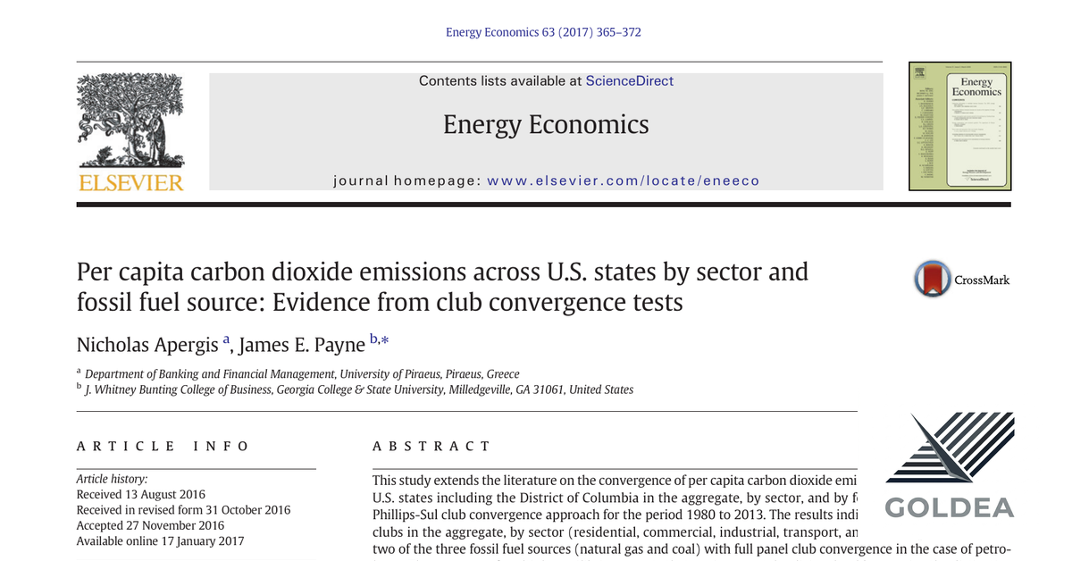 Heterogeneidad en la convergencia de emisiones de CO2 en EE. UU.